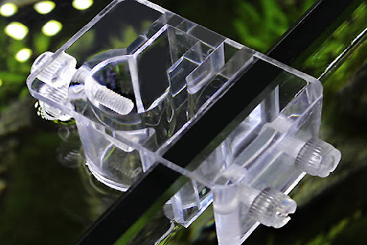 Clear Acrylic Aquarium Reef Tank Pipe Tube Holder Clip for 12mm Tubing